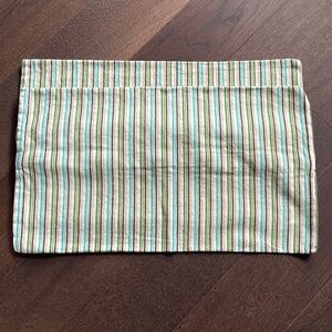 Striped Multi-Color lumbar pillow cover set